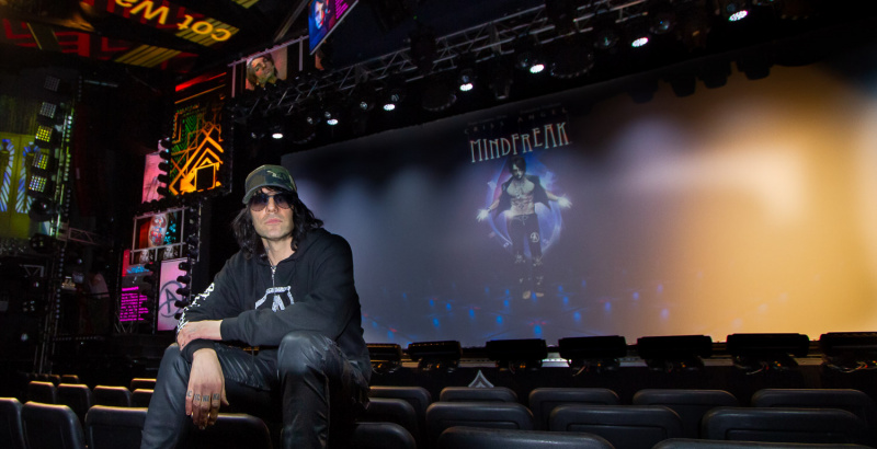 Criss Angel, Las Vegas, in the auditorium of his MindFreak Show.