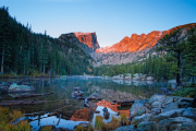 First light on Hallett Peak