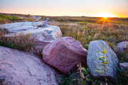 Quartzite Boulders at Sunrise
