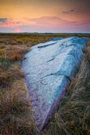 Quartzite Arrowhead at Sunset