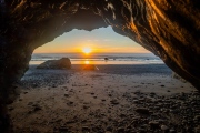 Sunset from Sea Cave