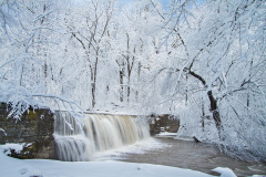 Hidden Falls Under Winter's Blanket