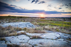 Cloudy Sunrise on the Prairie